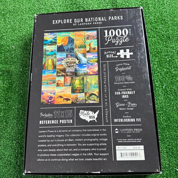Explore Our National Parks 1000 Pieces Jigsaw Puzzle Made in USA by Latern Press - Picture 12 of 14